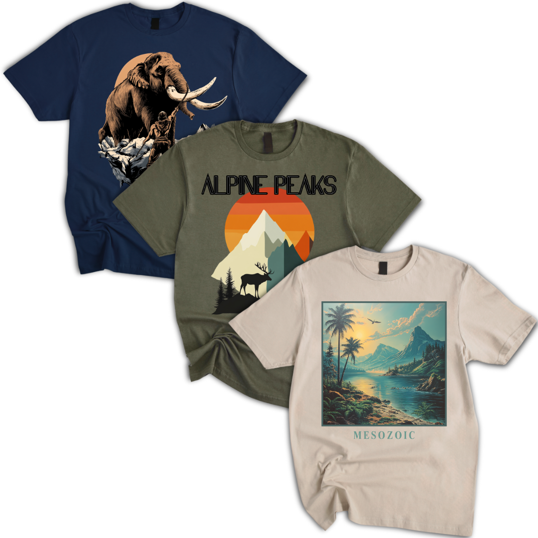5% OFF 3-5 Pack GeoTee's + Free Shipping