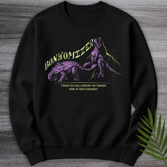 Thunder Bonkomizer: Ankylosaurus vs Rex Crewneck
