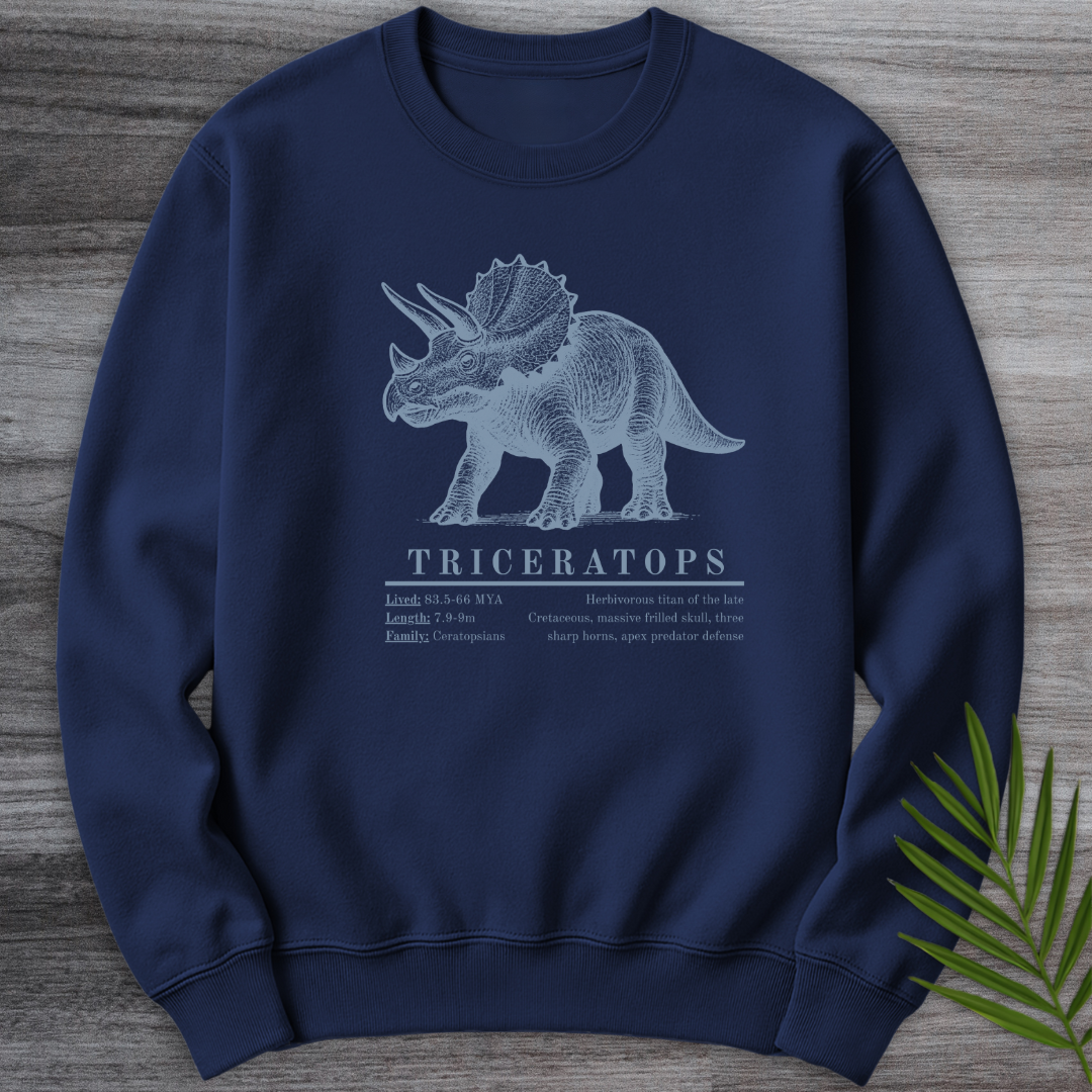 Triceratops Herbivorous Titan Crewneck