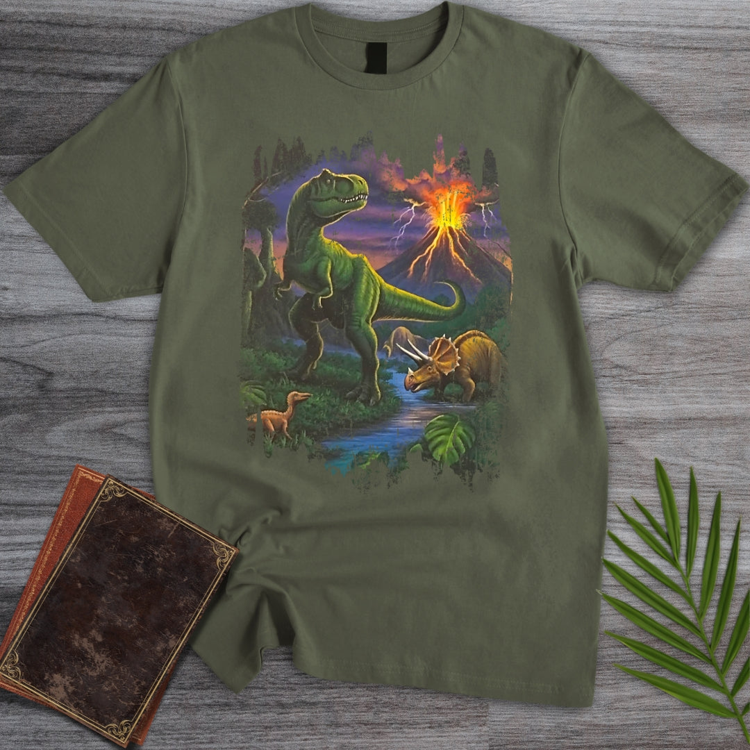 Nostalgic 90's Volcanic Dino T-Shirt