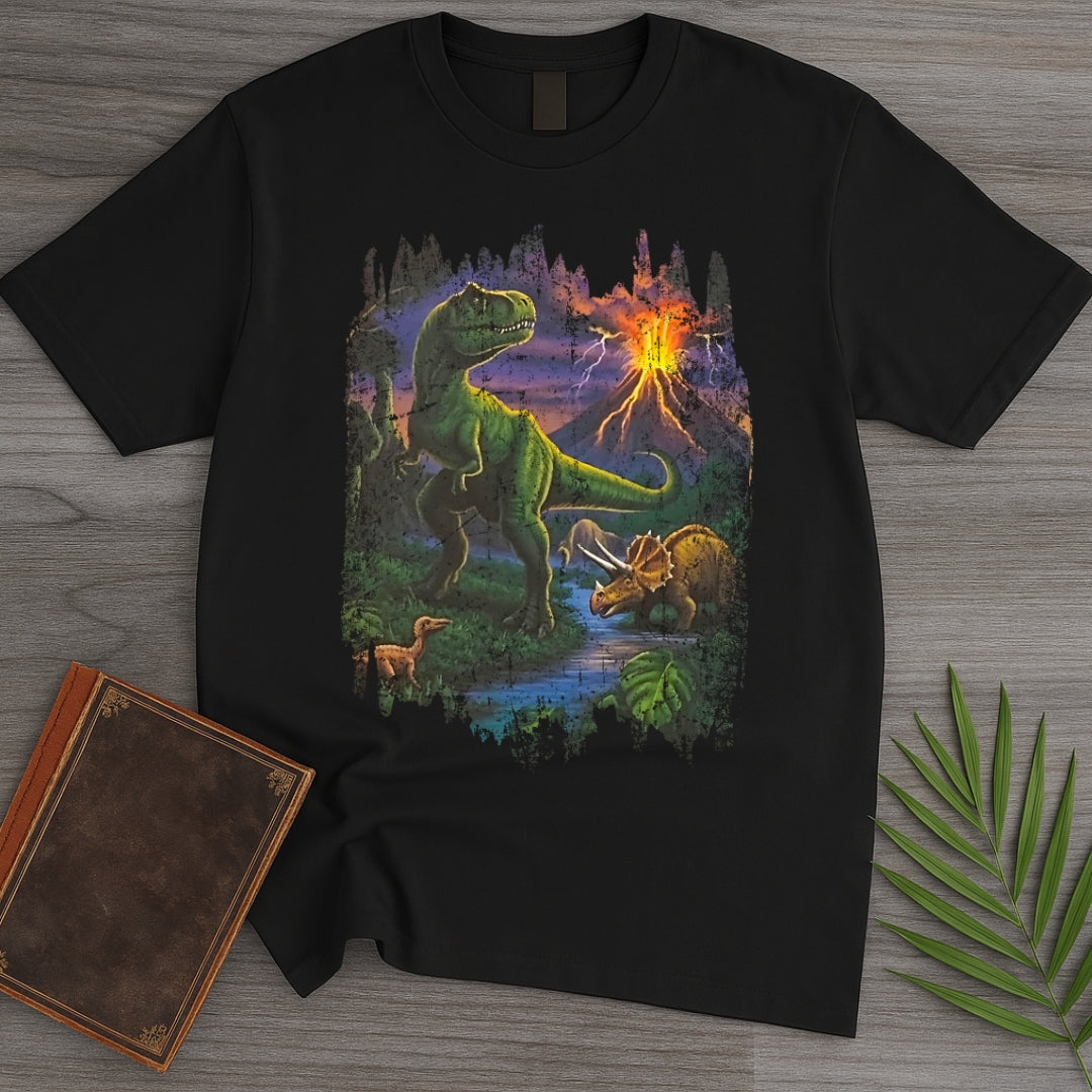 Nostalgic 90's Volcanic Dino T-Shirt