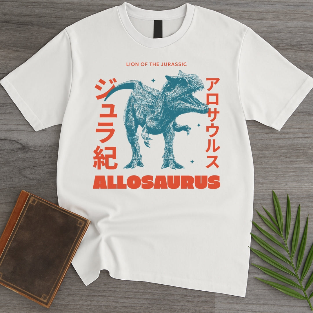 Allosaurus Japanese Vintage T-Shirt