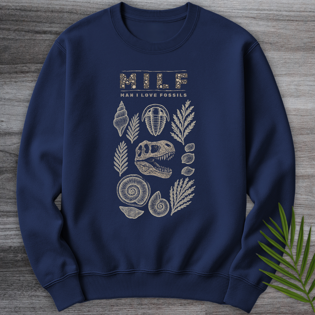 Man I Love Fossils Crewneck