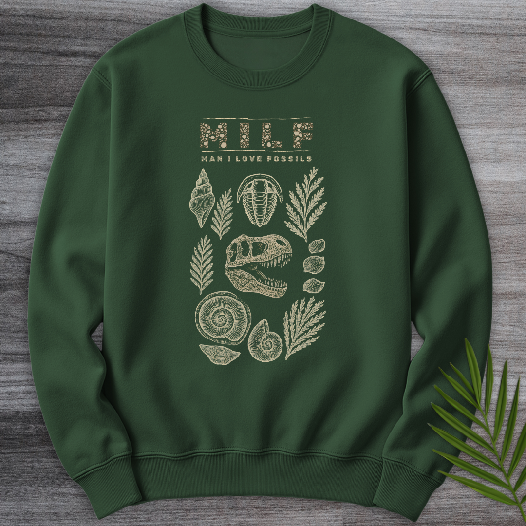 Man I Love Fossils Crewneck