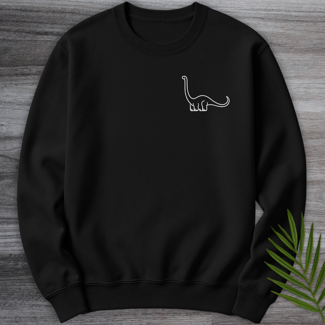 Minimalist Tyrannosaurus Line-Art Crewneck