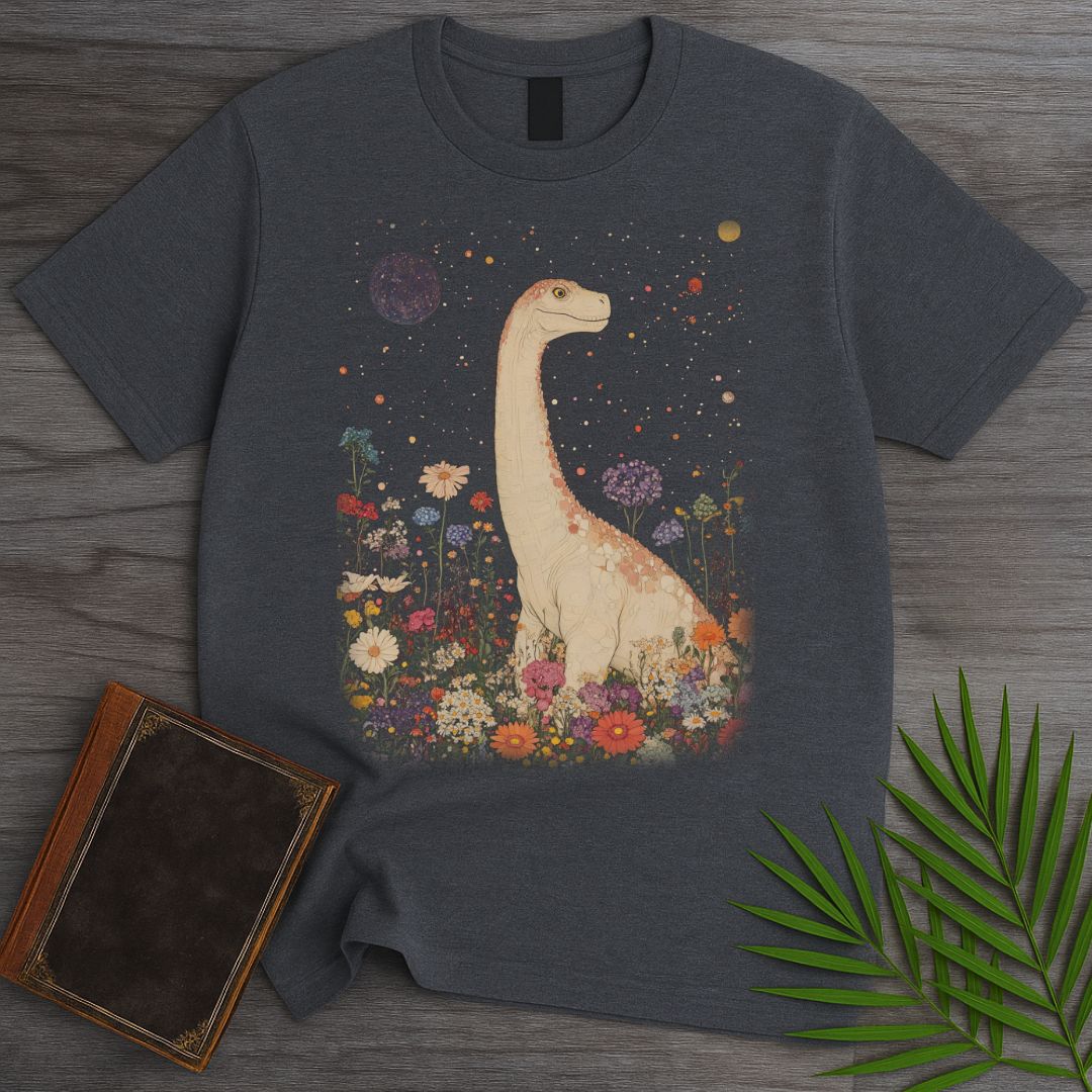 Vintage Floral Longneck T-shirt