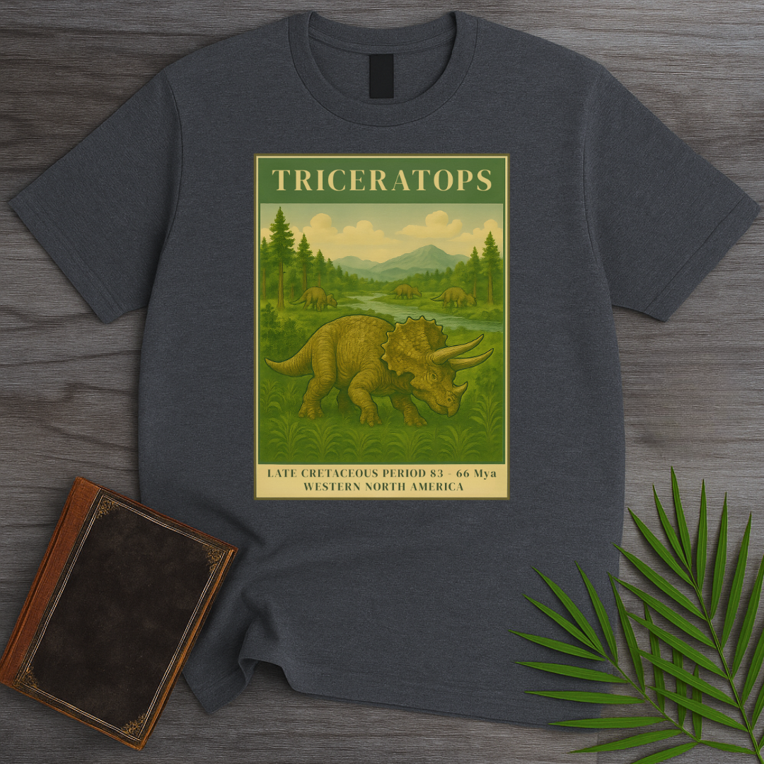 Vintage Late Cretaceous Triceratops T-Shirt