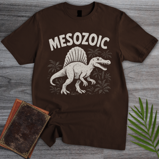Retro Mesozoic Spinosaurus Cartoon T-Shirt