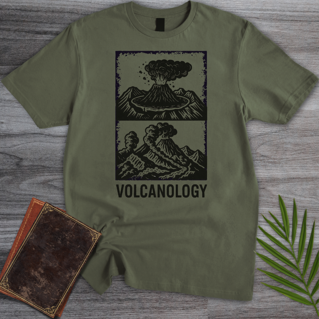 Volcanology in Black Smoke T-Shirt