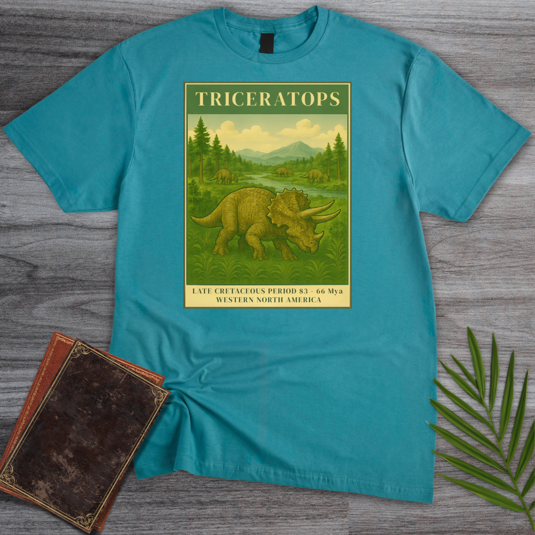 Vintage Late Cretaceous Triceratops T-Shirt