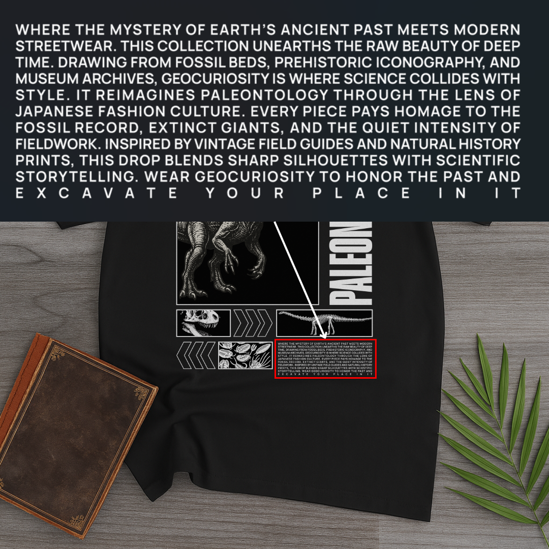 Japanese Paleontology Streetwear T-Shirt