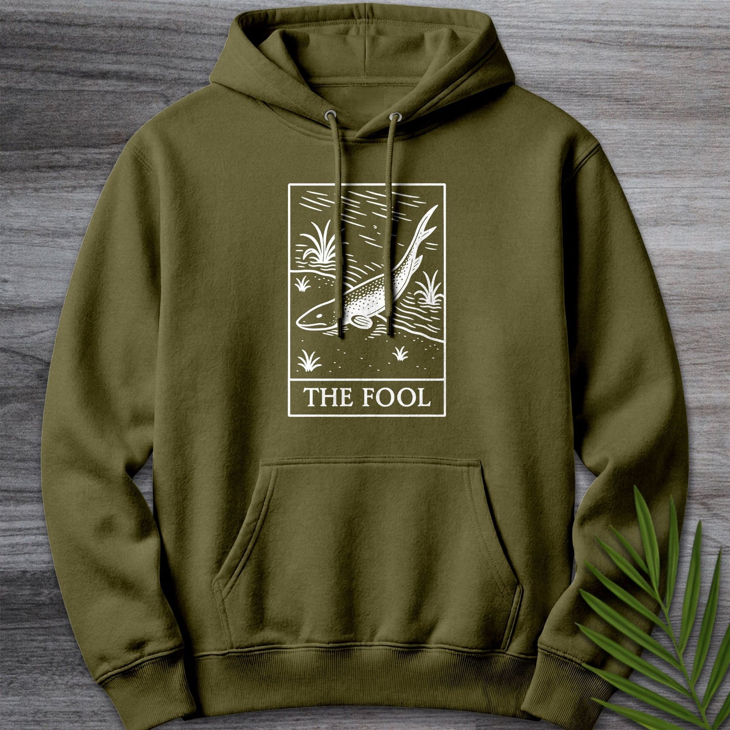 Hoodie M / Army Green The Devonian Fool Premium Hoodie
