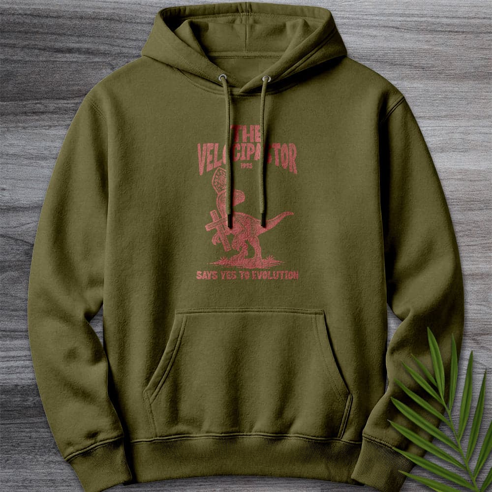 Hoodie M / Army Green Velocipastor Evolution Teachings Premium Hoodie