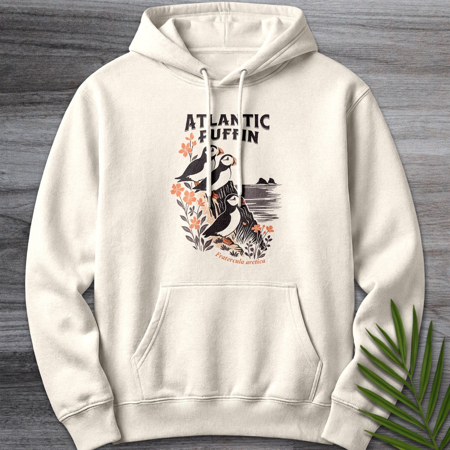 Hoodie S / Sandshell Atlantic Puffin Shore Premium Hoodie