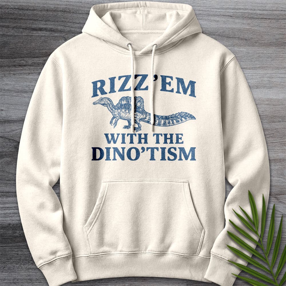 Hoodie S / Sandshell Rizz'em With the Spino'tism Premium Hoodie