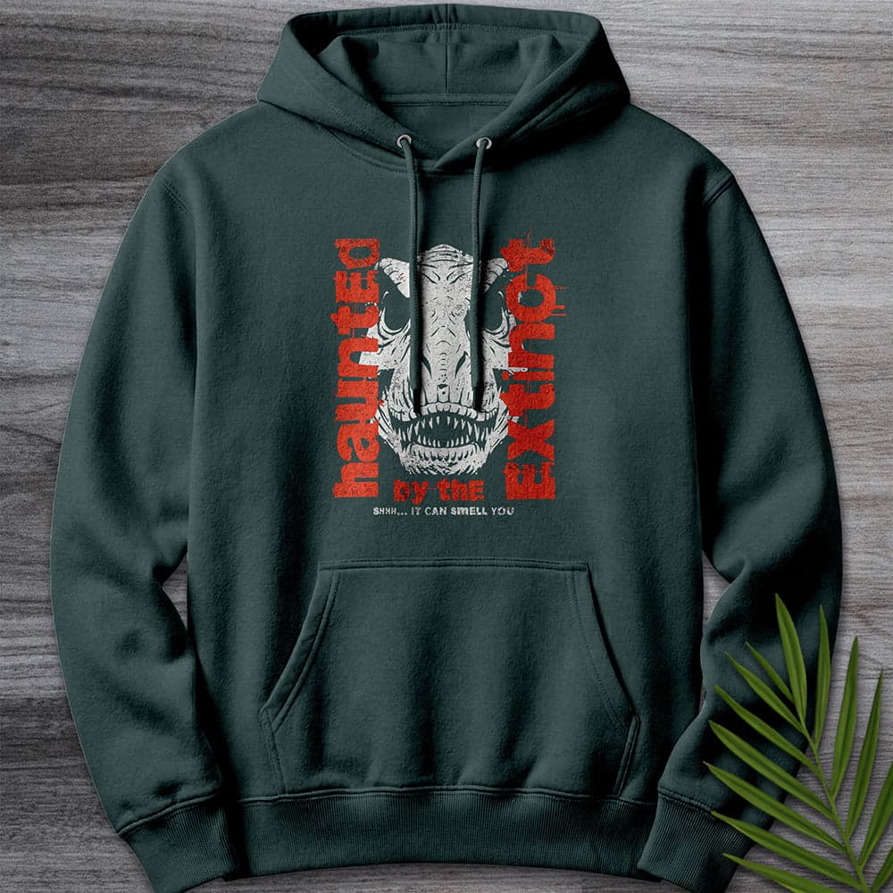 Hoodie S / Sports Green Haunted By The Extinct Premium Hoodie