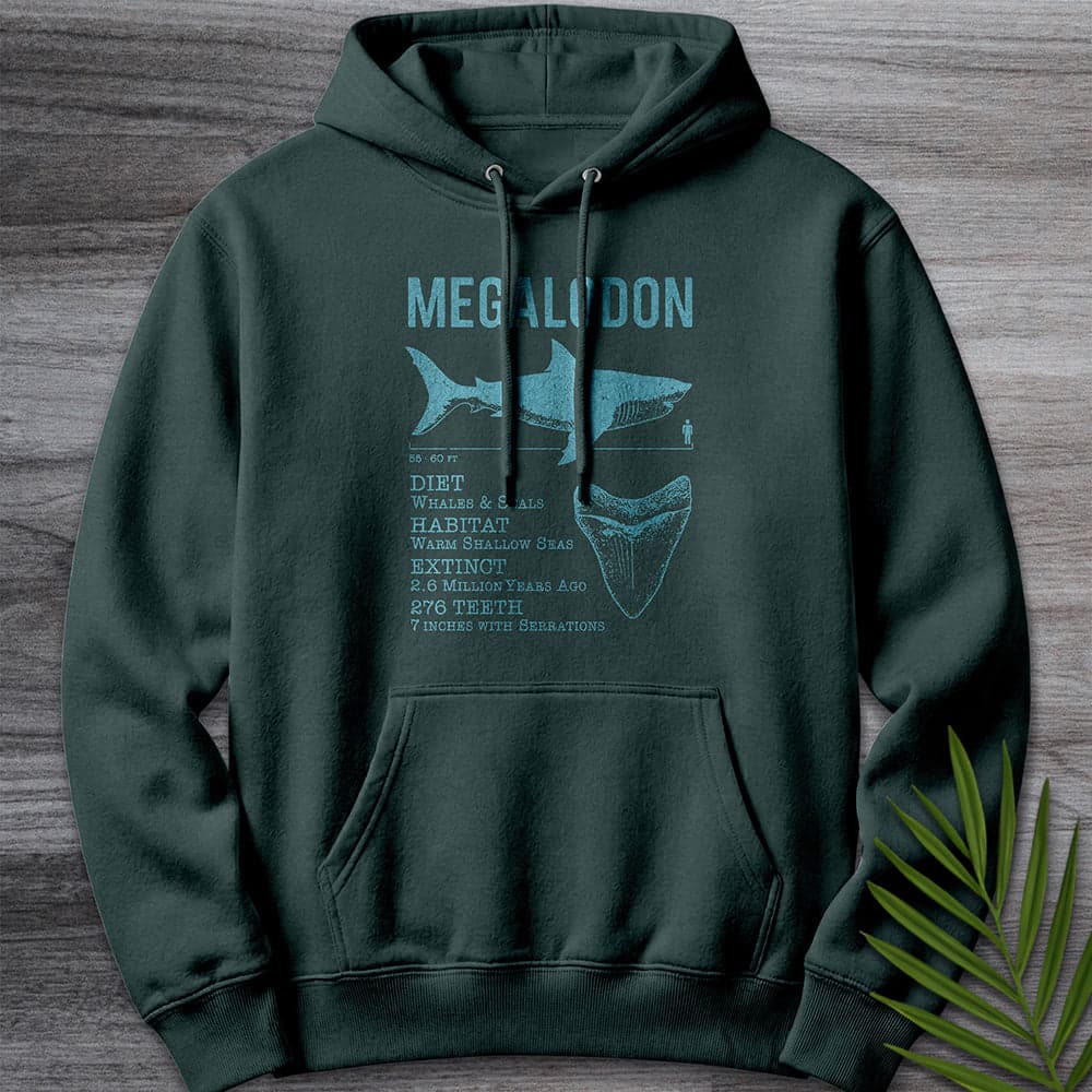 Hoodie S / Sports Green Megalodon: Leviathan of the Shallows Premium Hoodie