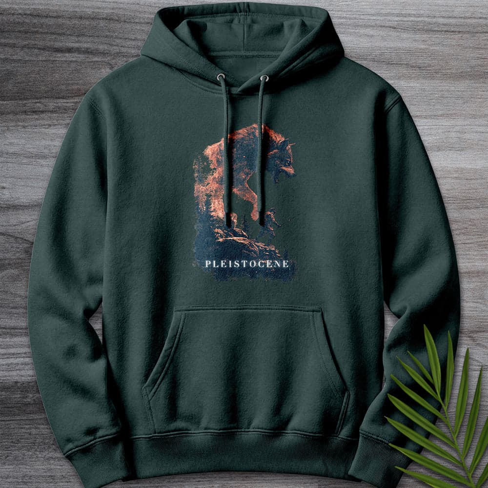 Hoodie S / Sports Green Pleistocene Dire Wolf Spirit Premium Hoodie