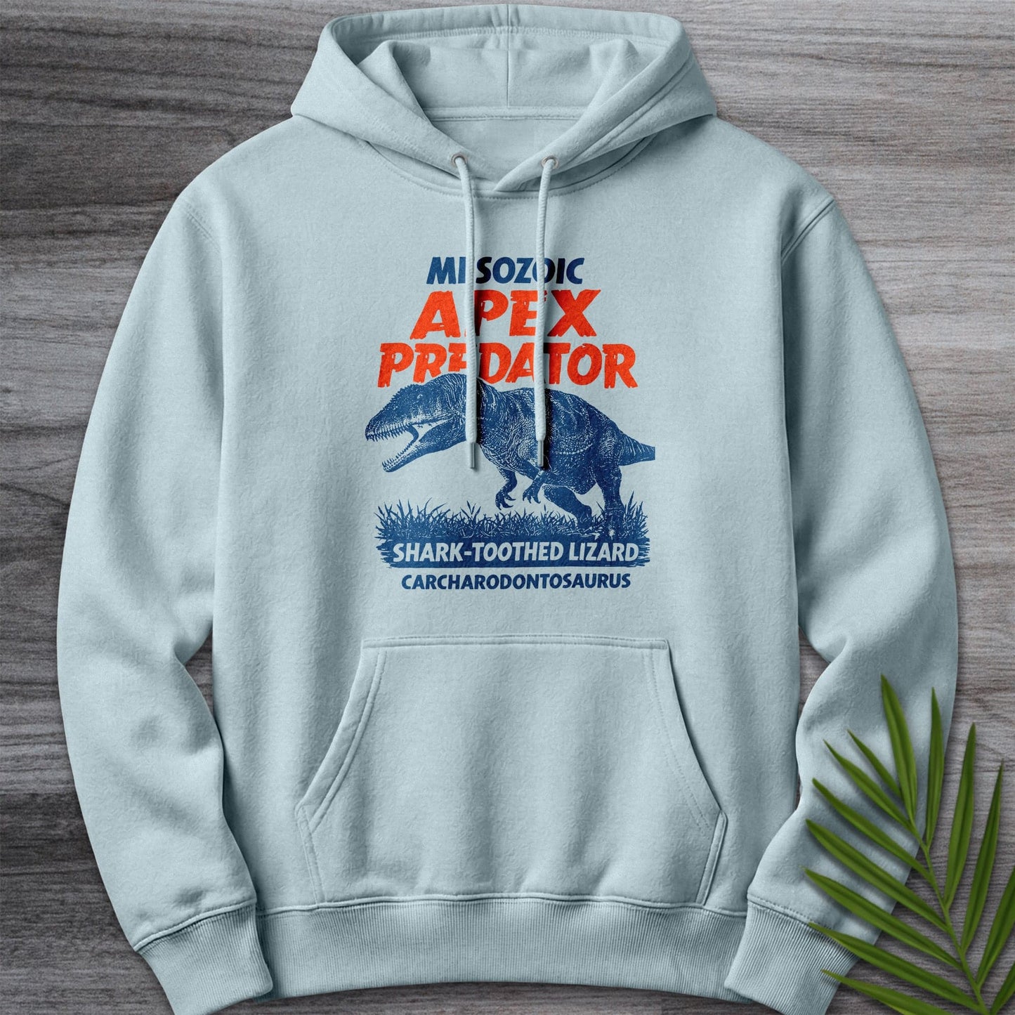Hoodie XS / Blue Mist Carcharodontosaurus Mesozoic Apex Premium Hoodie