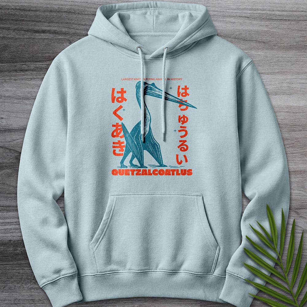 Hoodie XS / Blue Mist Quetzalcoatlus Japanese Vintage Premium Hoodie