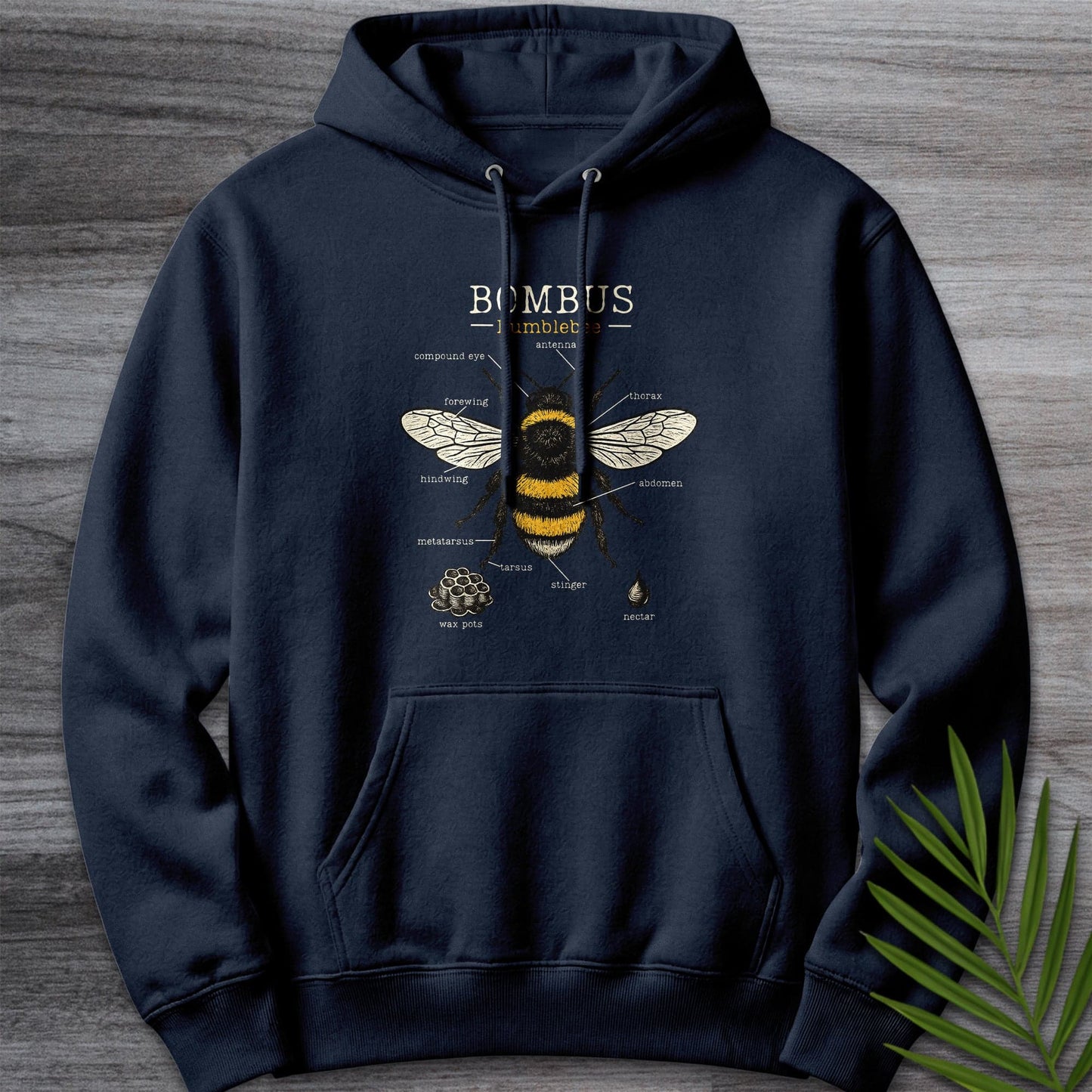 Hoodie XS / Navy Bombus Bumblebee Anatomy Premium Hoodie