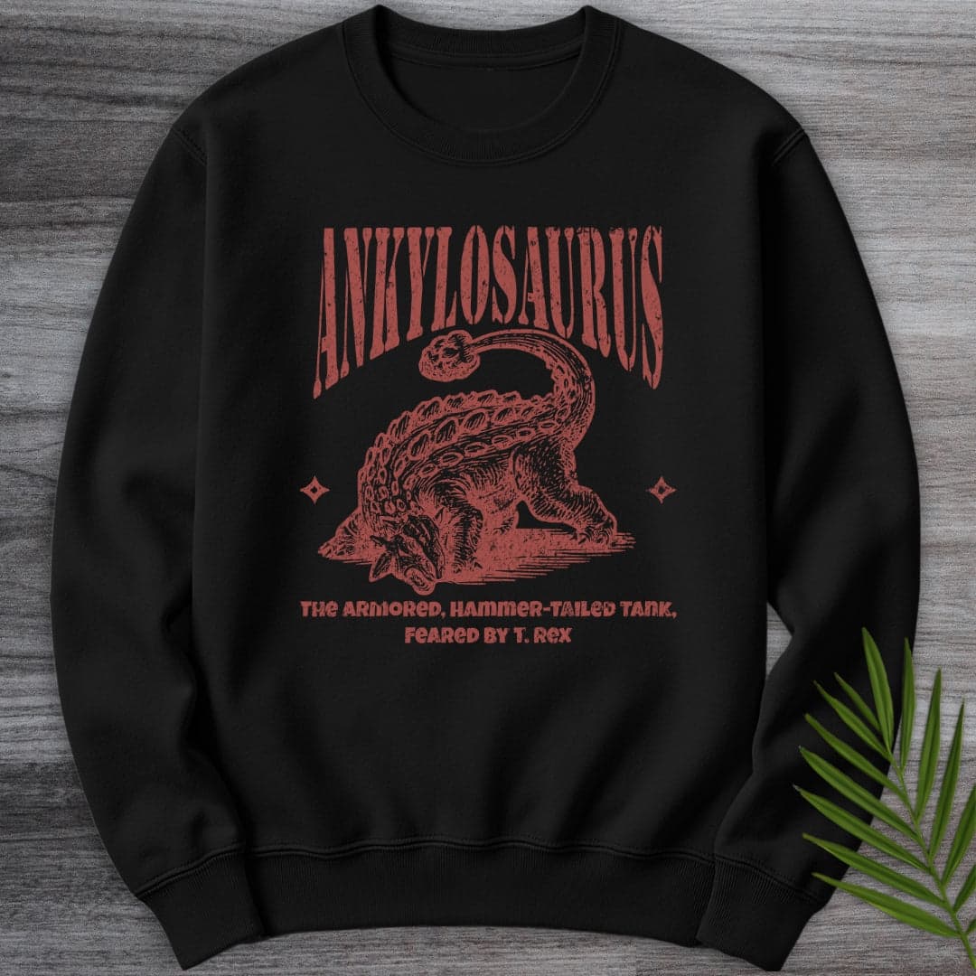 Sweatshirt Black / S Ankylosaurus Hammer-Tailed Tank Crewneck