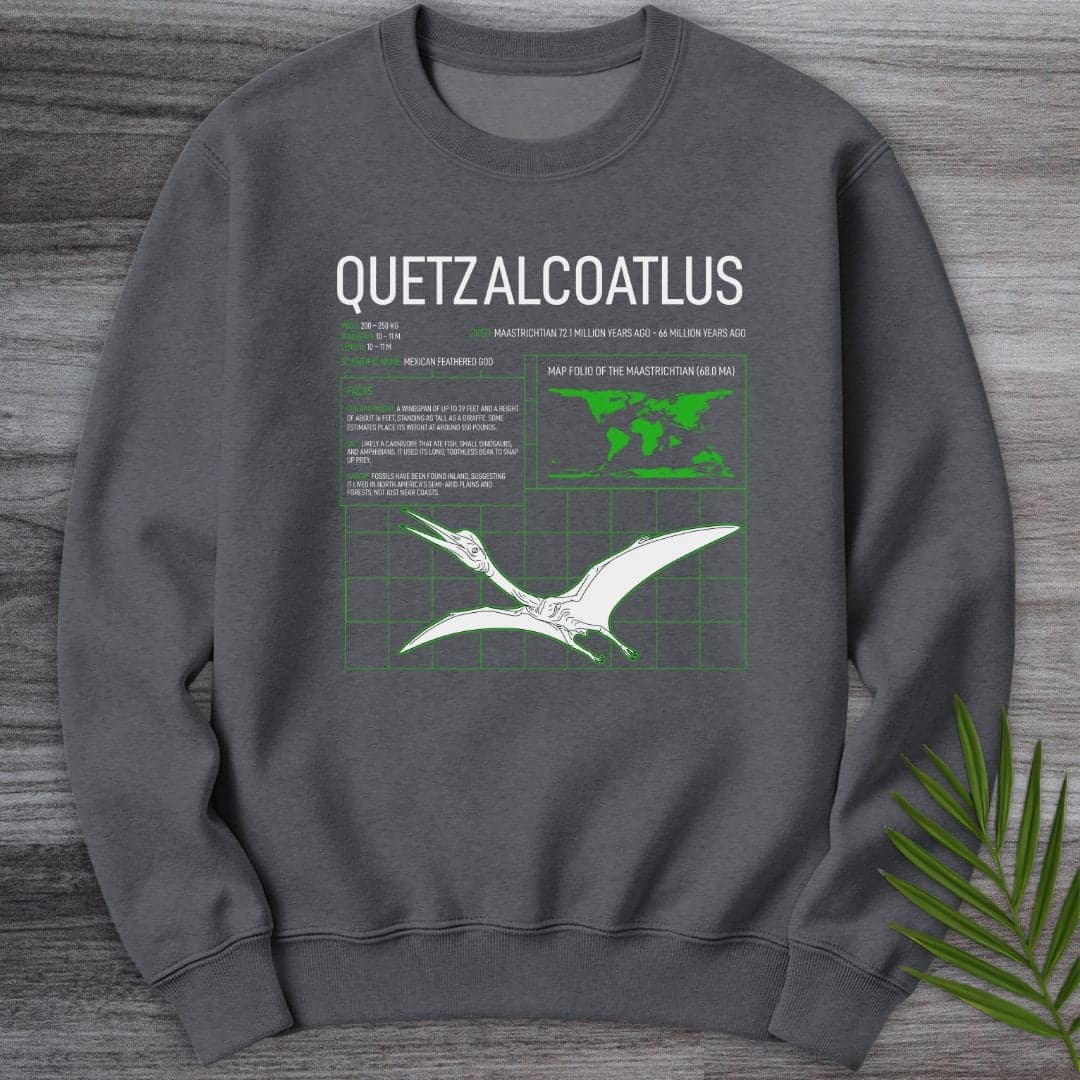 Sweatshirt Dark Heather / S Quetzalcoatlus Grid Crewneck