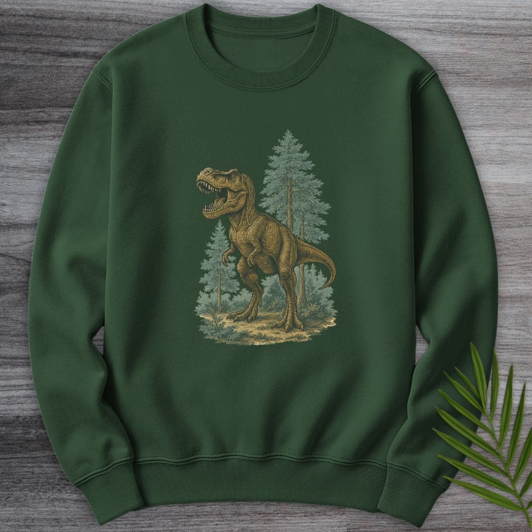 Sweatshirt Forest Green / S Old Growth T.rex Crewneck