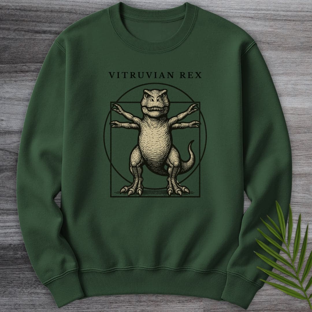 Sweatshirt Forest Green / S Vitruvian Rex Crewneck