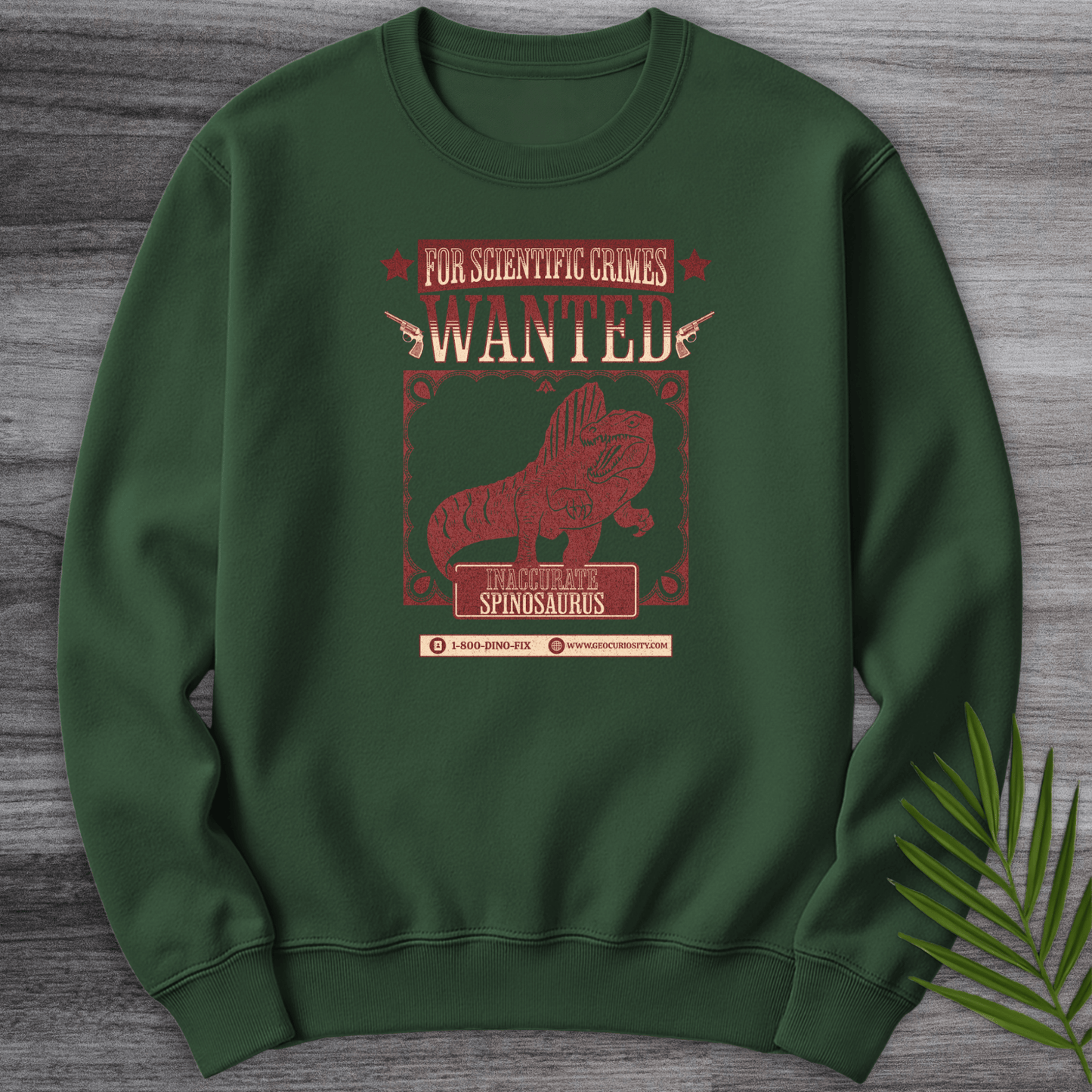 Sweatshirt Forest Green / S WANTED Inaccurate Spino Crewneck