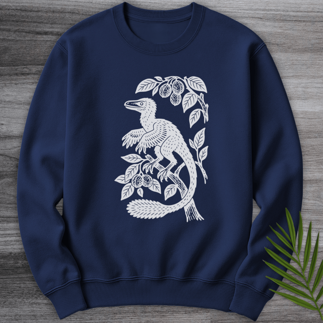 Sweatshirt Microraptor Among Leaves Crewneck