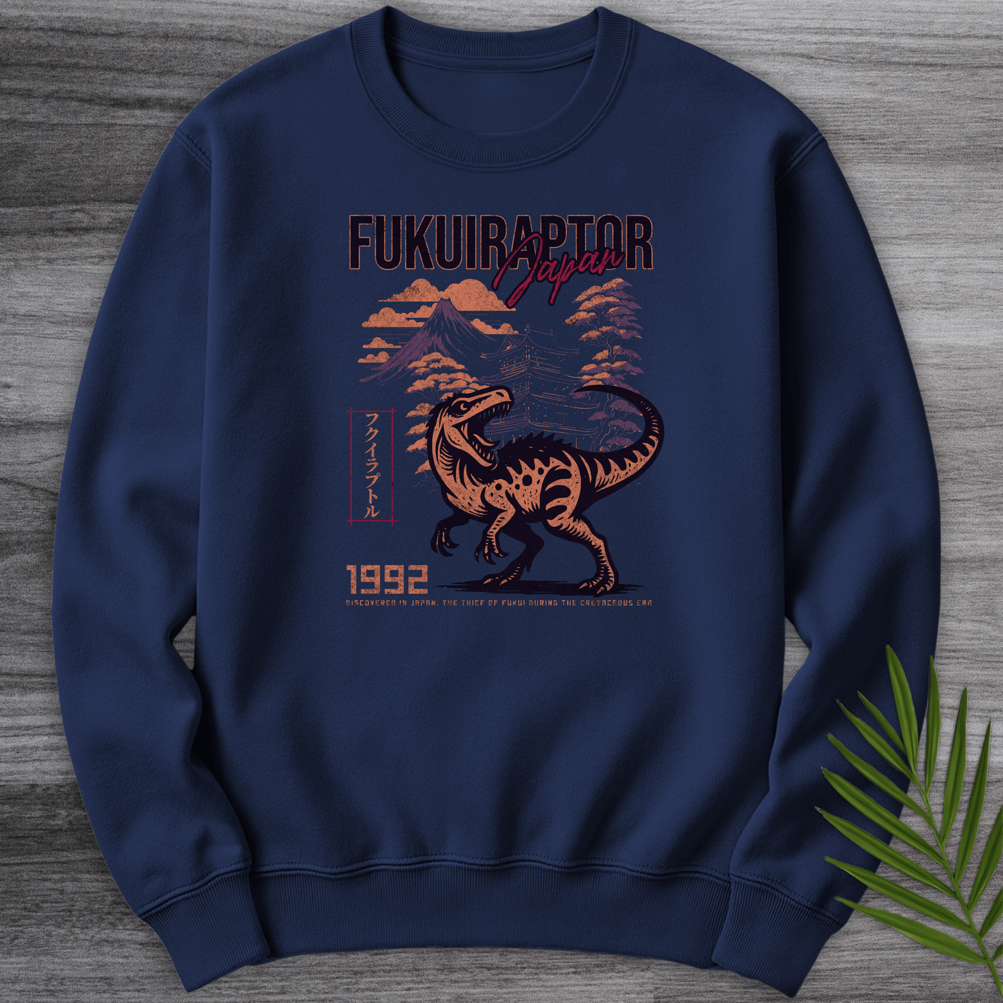 Sweatshirt Navy / S Vintage Thief of Fukui (Fukuiraptor) Crewneck