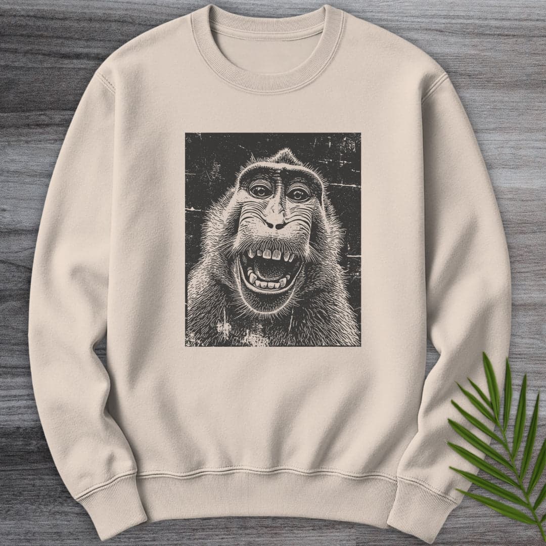 Sweatshirt Sand / S The Wakin Monkey Crewneck