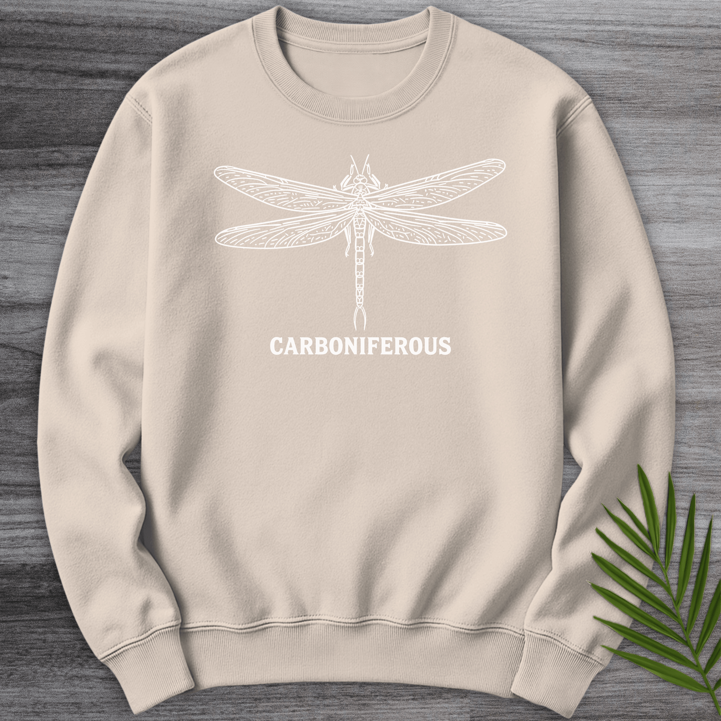 Sweatshirt Sand / S Vintage Dragonfly Carboniferous Crewneck