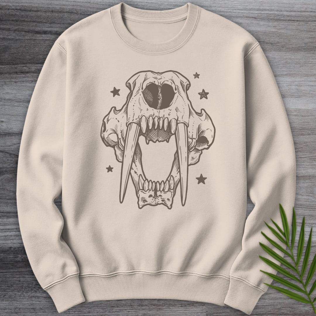 Sweatshirt Sand / S Vintage Saber Skull Crewneck