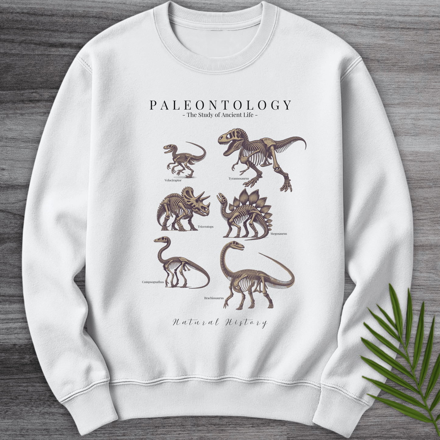 Sweatshirt White / S Paleontology Fossil Education