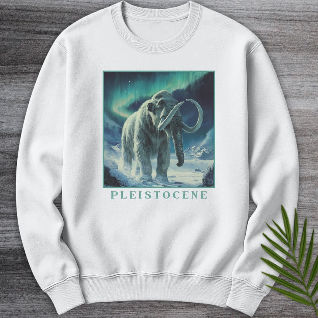 Sweatshirt White / S Pleistocene Megafauna Ice Age Crewneck