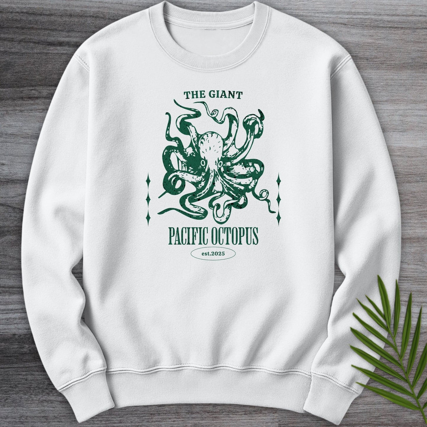 Sweatshirt White / S The Giant Pacific Octopus Crewneck