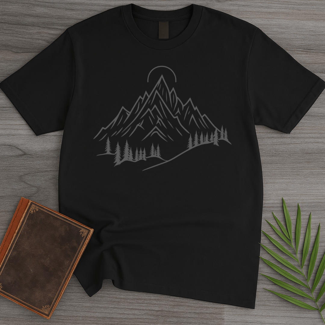 T-Shirt Black / S Alpine Peaks Sun and Pines T-Shirt