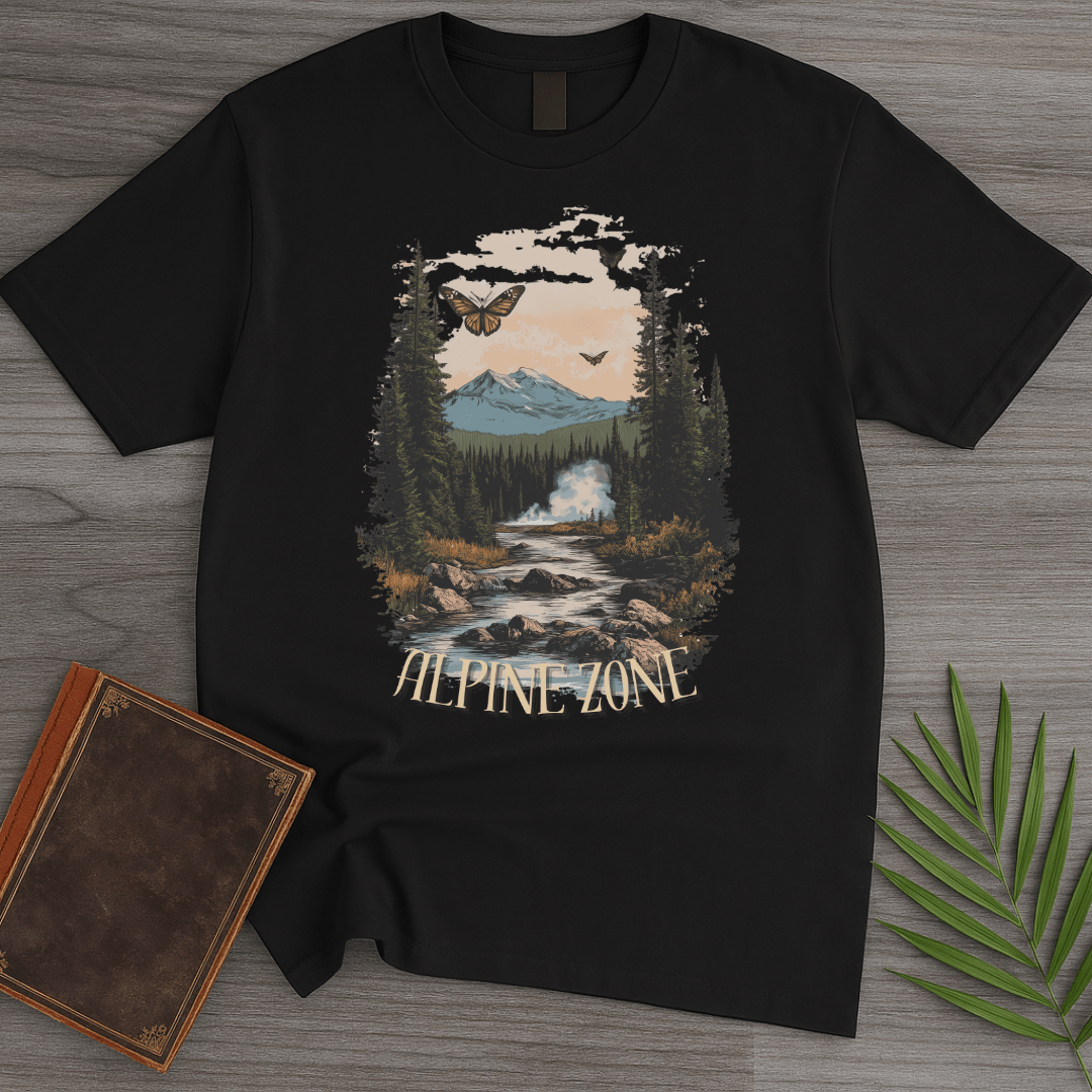 T-Shirt Black / S Alpine Zone Retro Graphic T-Shirt