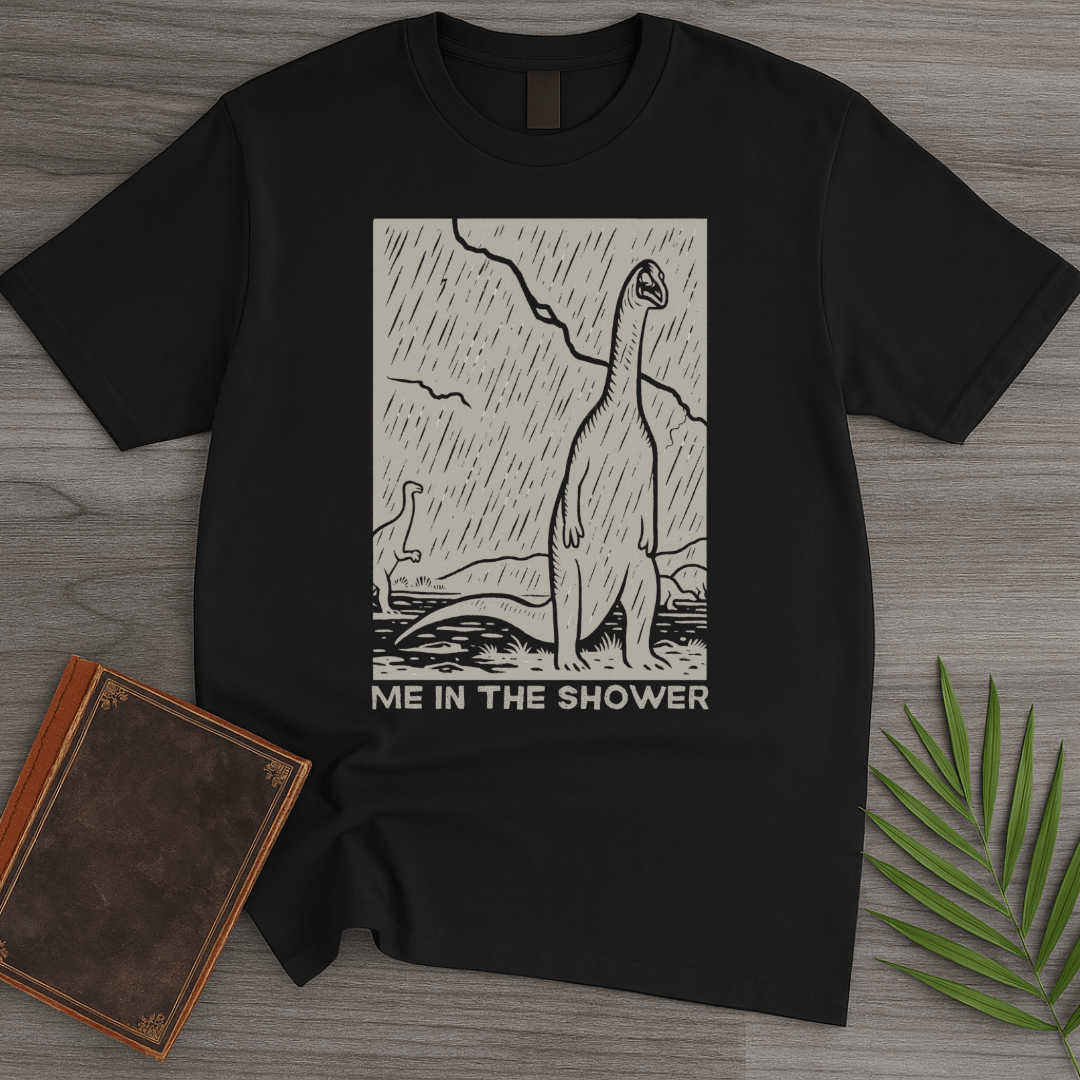 T-Shirt Black / S Me In The Shower Sauropod T-Shirt