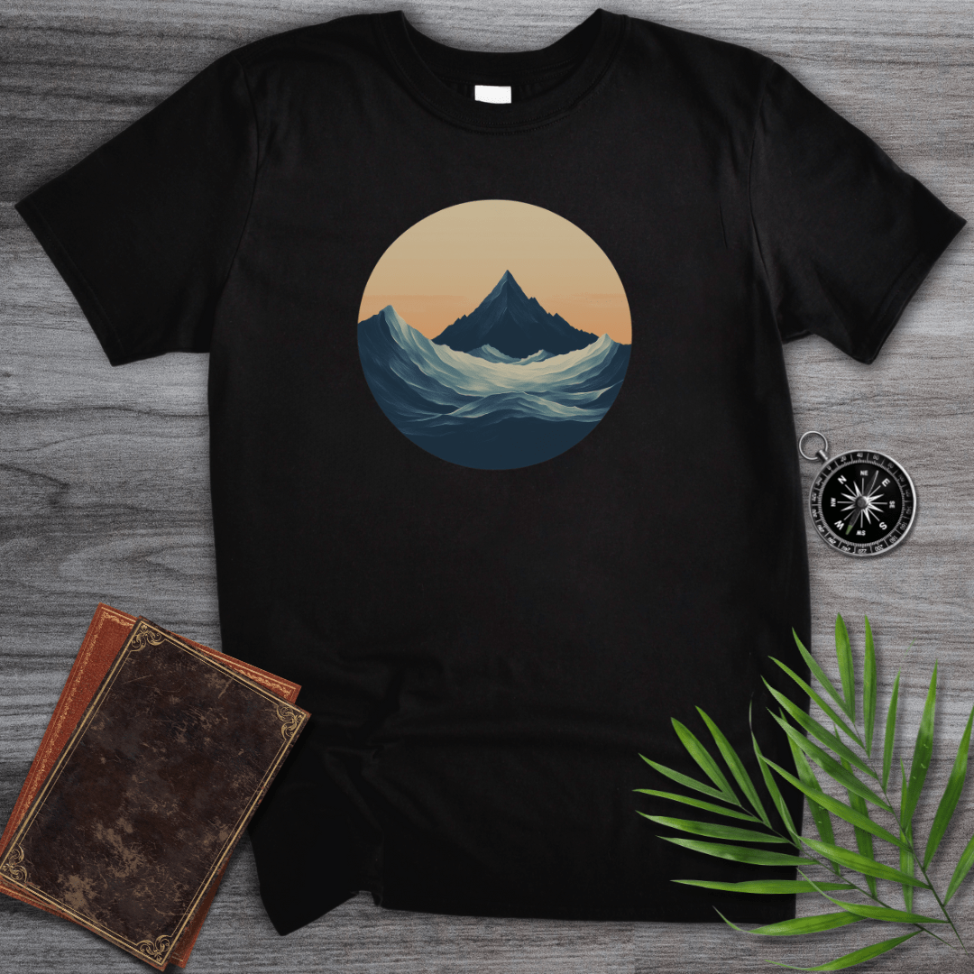 T-Shirt Black / S Minimalist Deep Sea Mountain T-Shirt