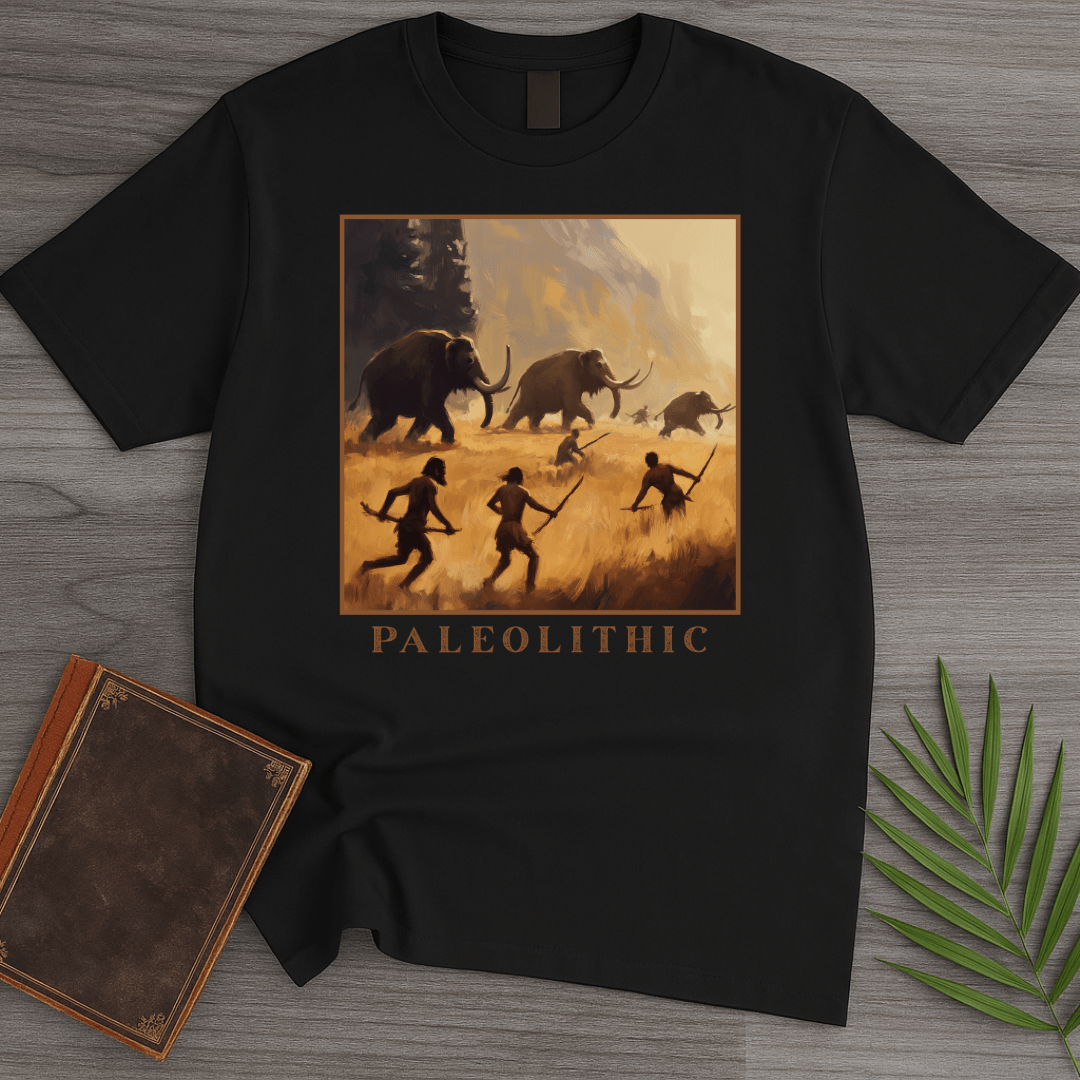 T-Shirt Black / S Paleolithic Mammoth Hunters T-Shirt