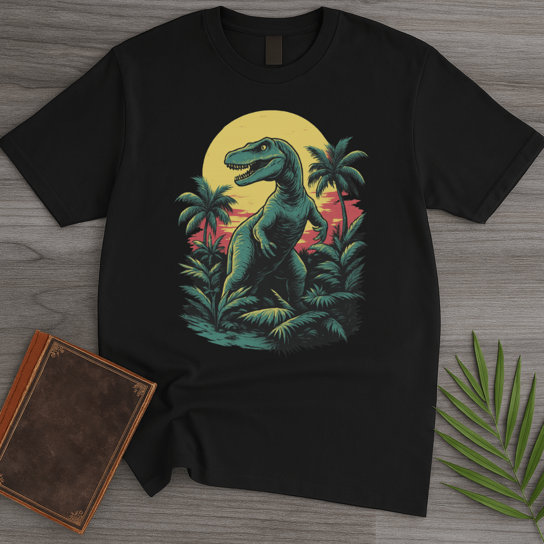 T-Shirt Black / S Retro Mesozoic Rex T-Shirt