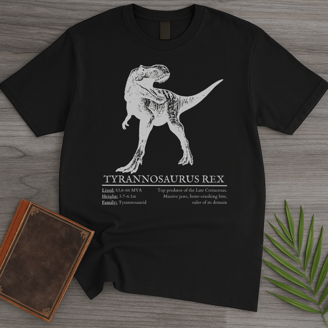 T-Shirt Black / S T-Rex Tyrant Lizard King T-Shirt