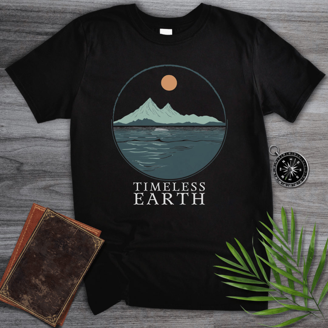 T-Shirt Black / S Timeless Earth Ocean & Mountain T-Shirt