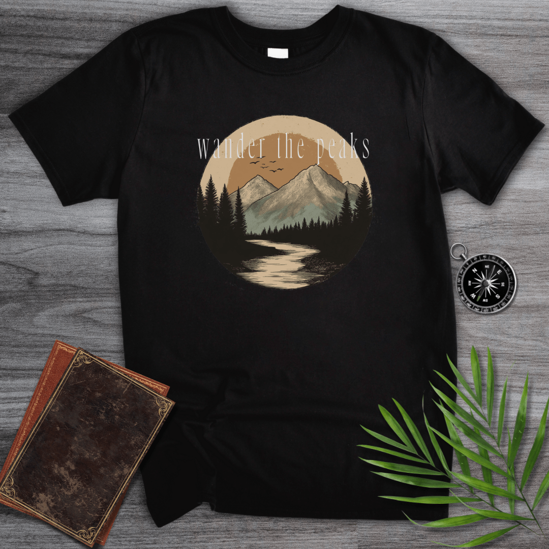 T-Shirt Black / S Wander the Peaks T-Shirt