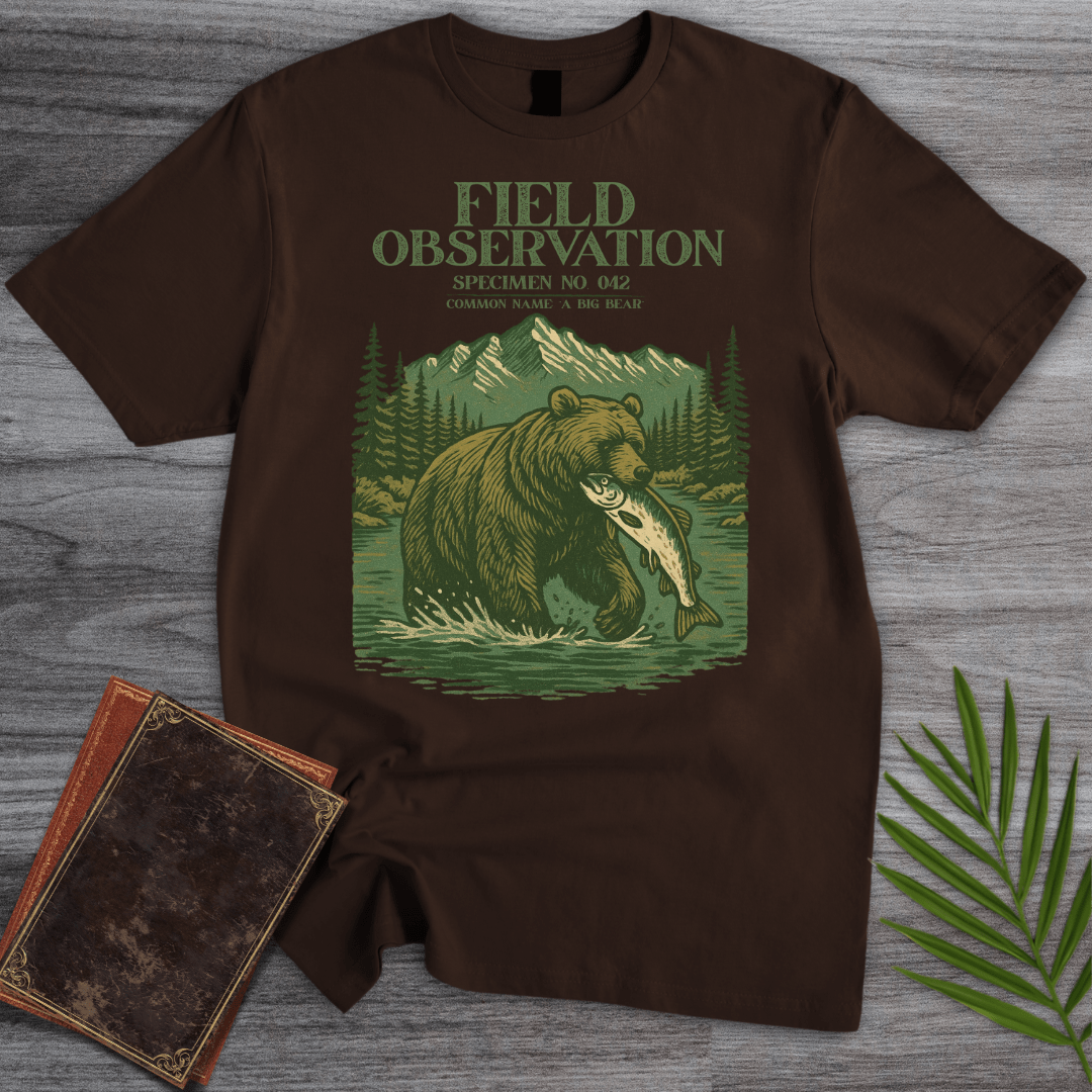 T-Shirt Dark Chocolate / S A Big Bear Observation T-Shirt
