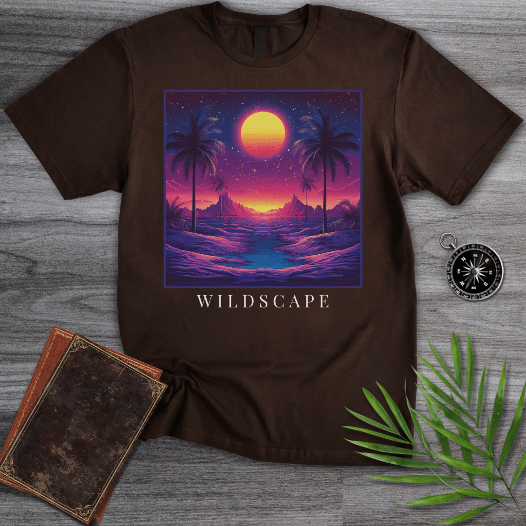 T-Shirt Dark Chocolate / S Aesthetic Neon Wildscape T-Shirt