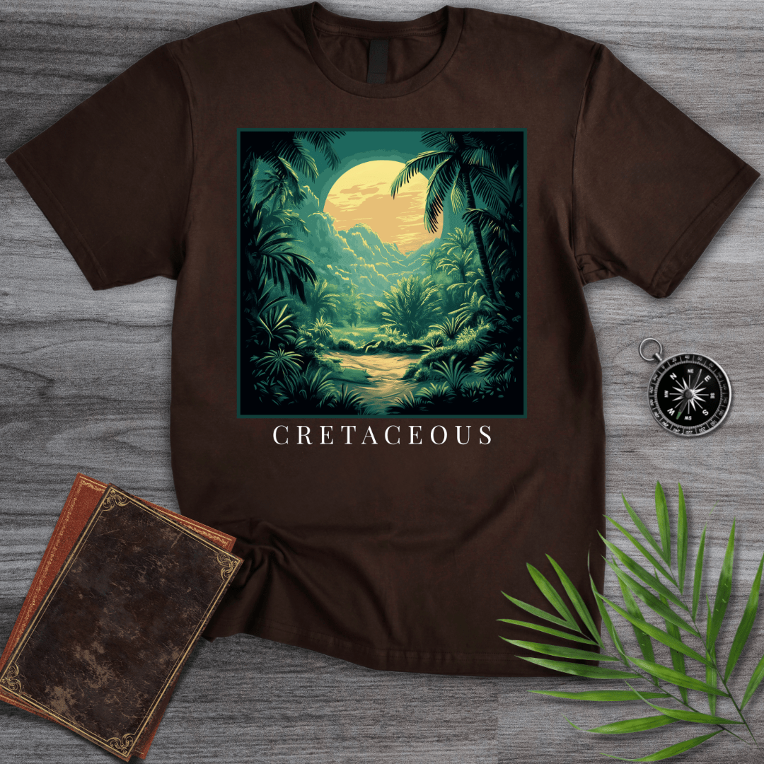 T-Shirt Dark Chocolate / S Cretaceous Environment at Dawn T-Shirt